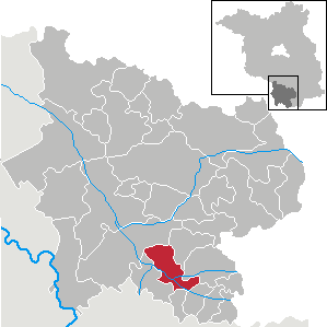 Lage Elsterwerda im Landkreis Elbe-Elster