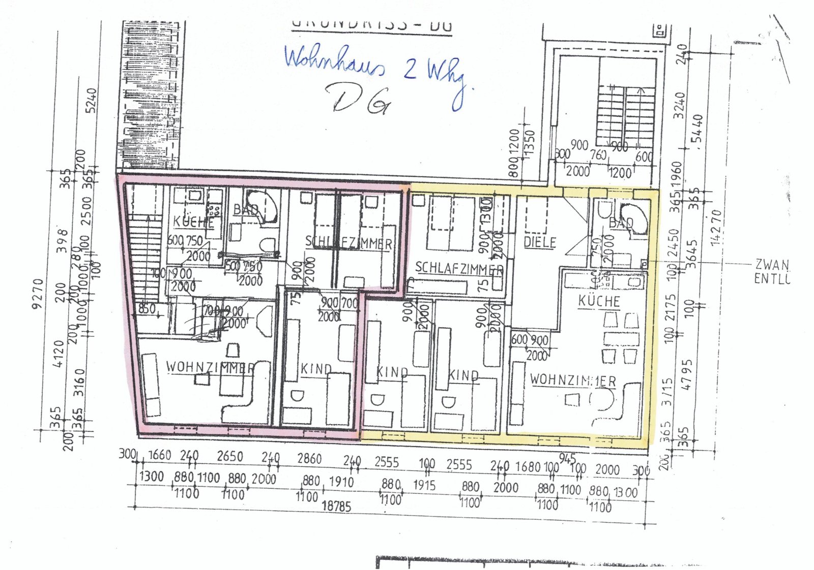 Grundriss Wohnhaus DG Grundriss Wohnhaus DG