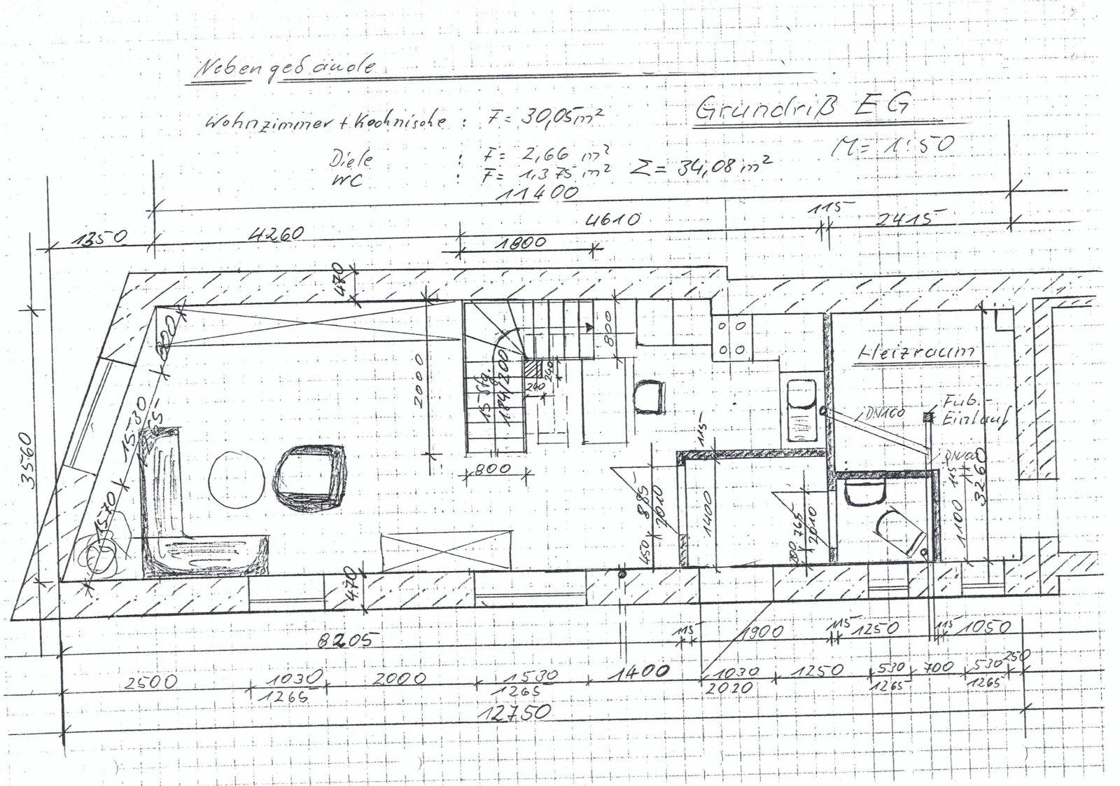 Grundriss Nebengebäude EG Grundriss Nebengebäude EG