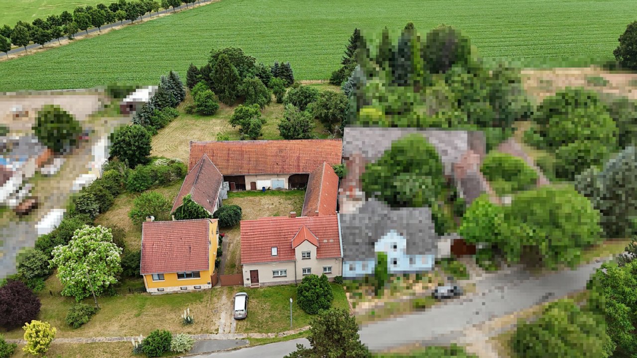 Luftbild Dreiseitenhof