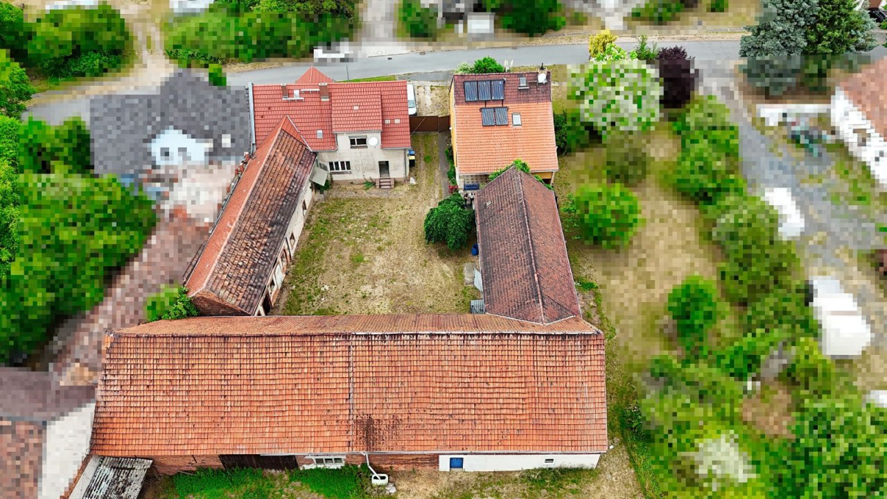 Luftbild Dreiseitenhof Rückseite 