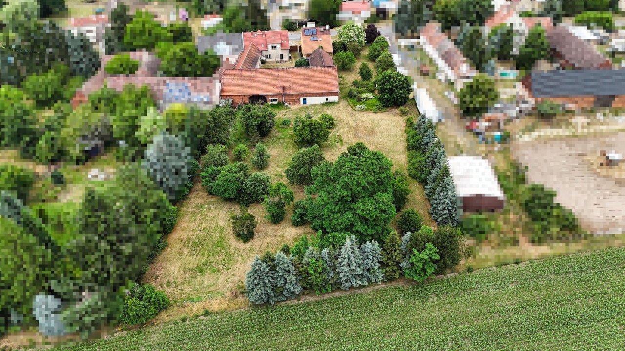 Luftbild Dreiseitenhof Rückseite