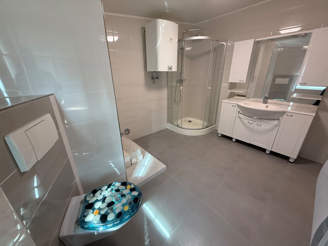 Tageslichtbad Dusche - WC Anbau