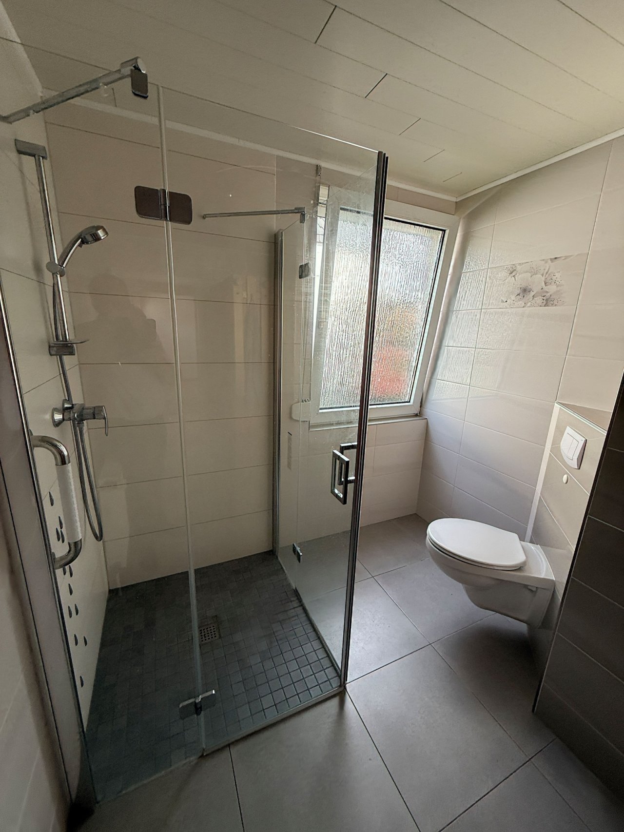 Tageslichtbad mit Dusche - WC EG 