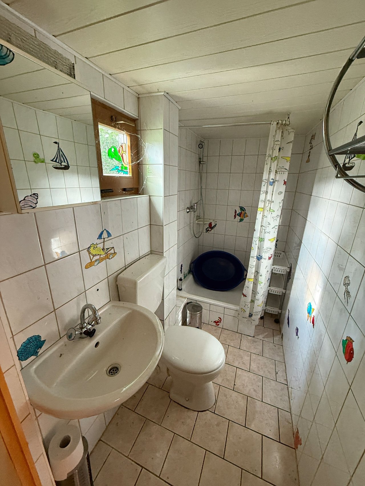 Tageslichtbad mit Dusche - WC
