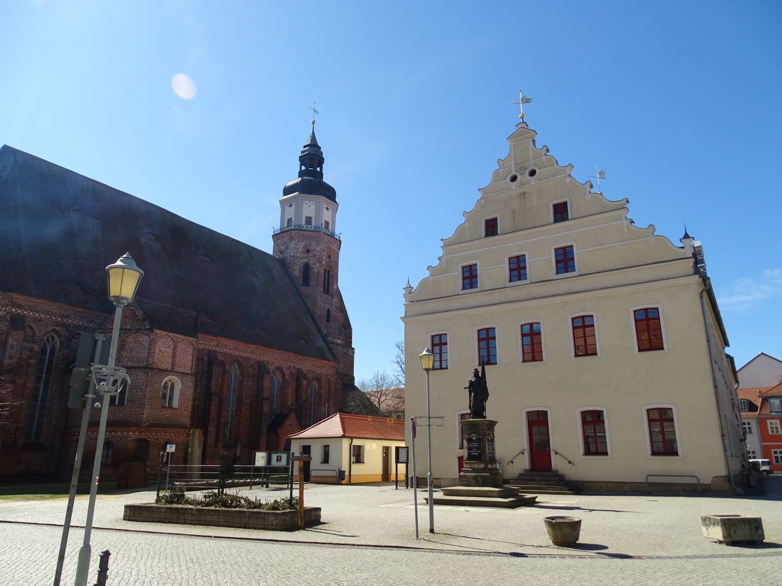 Herzberg Rathaus und Marienkirche