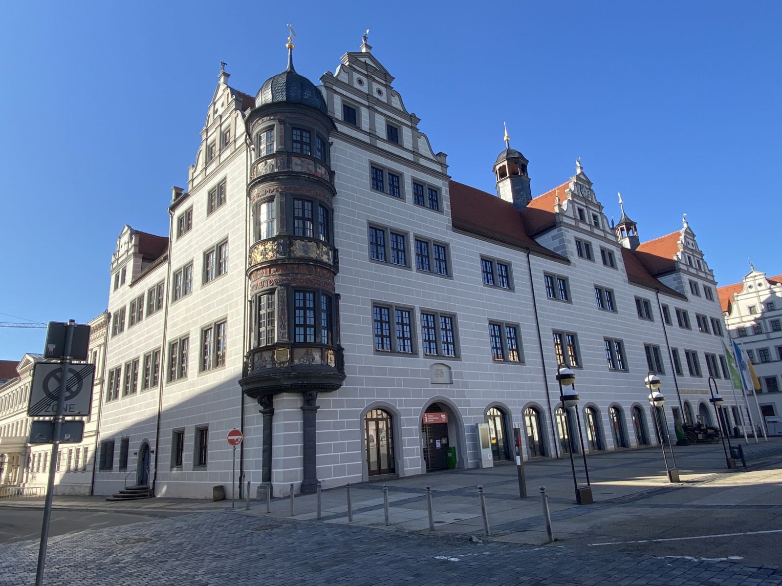 Rathaus Torgau mit Erker