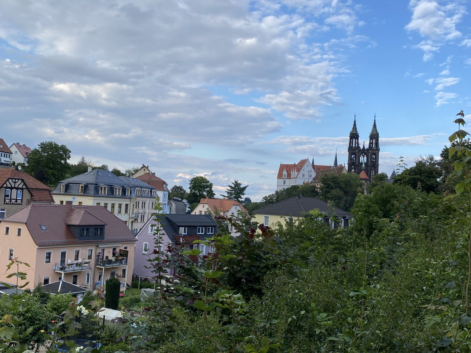 Blick auf den Dom und die Albrechtsburg in Meißen