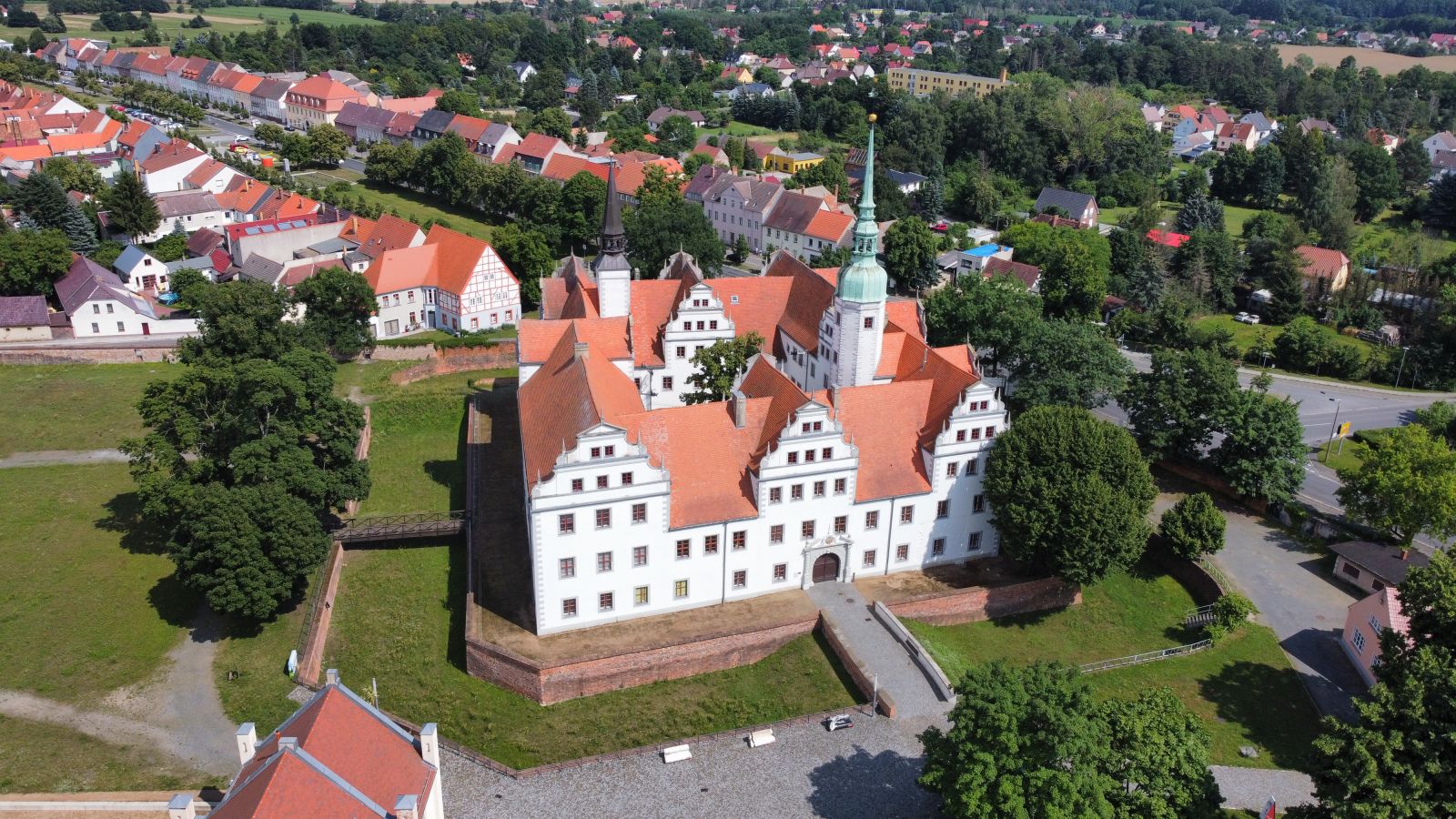 Schloss Doberlug Luftbild