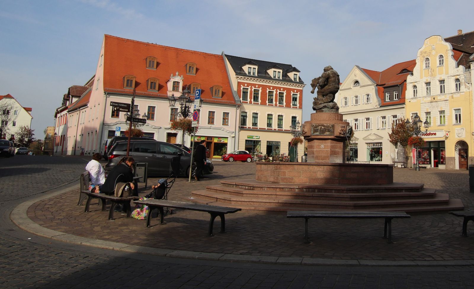 Marktplatz Wurzen - Ringelnatzbrunnen